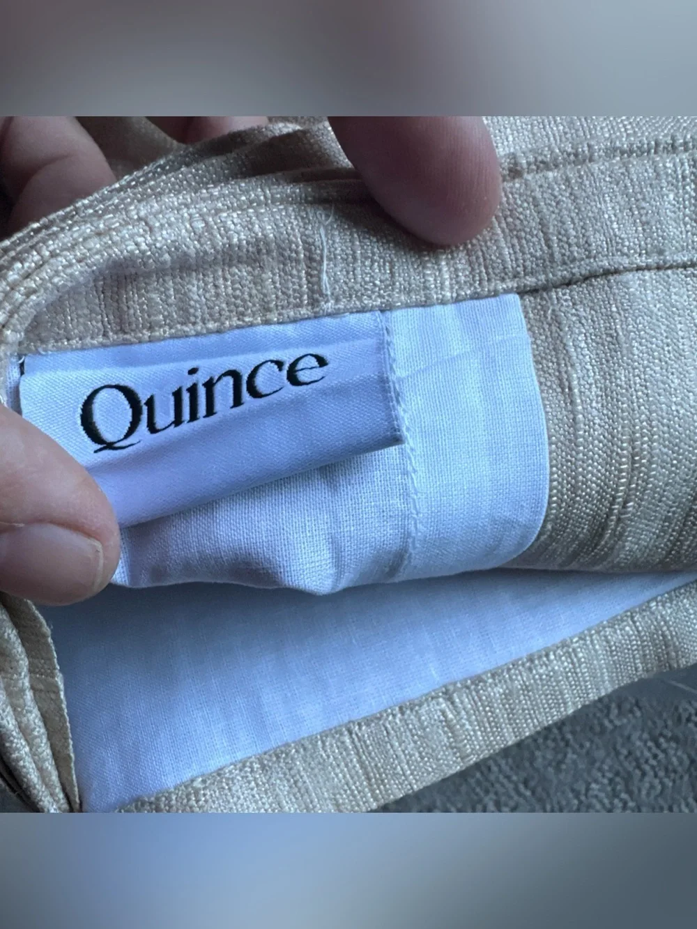New Quince 100% Raw Silk Sand Tan Curtain Panel 48 X 84”  Lined Light Filter